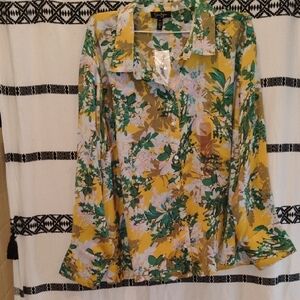 Calypso St. Barth Women's Floral Yellow Top